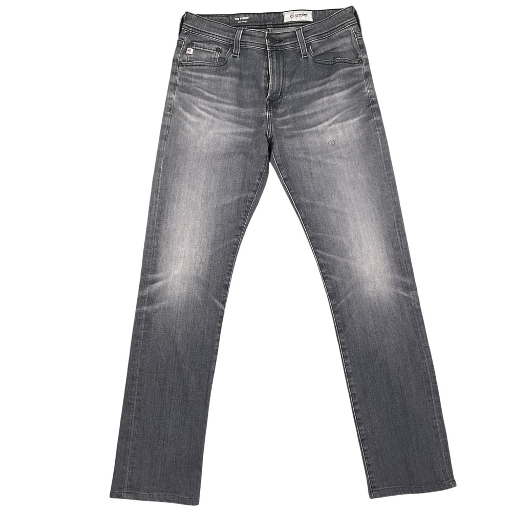 AG Adriano Goldschmied Jeans Mens 29R Gray Everett Whisker Slim Straight Retro